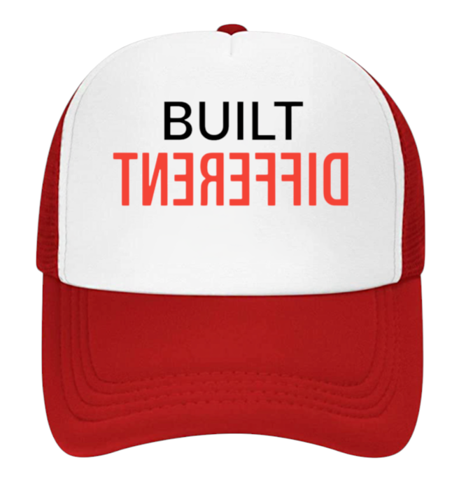 Built Different Hat Adjustable Snapback Trucker Hat Match with Sneakers Jordan 4