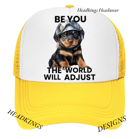 Dog Hat Adjustable Snapback Trucker Hat Be You The World Will Adjust Outdoor Hat