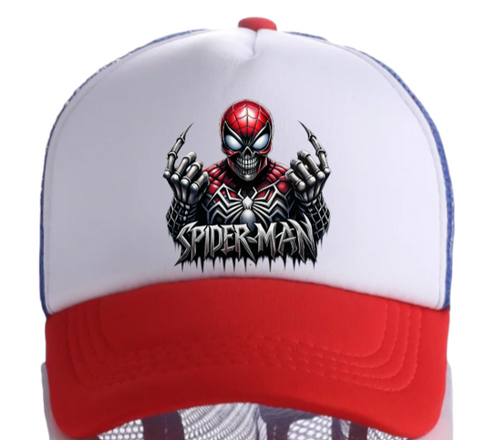 Spiderman Hat Adjustable Snapback Trucker Hat Spider Web Spiderman Superhero Hat