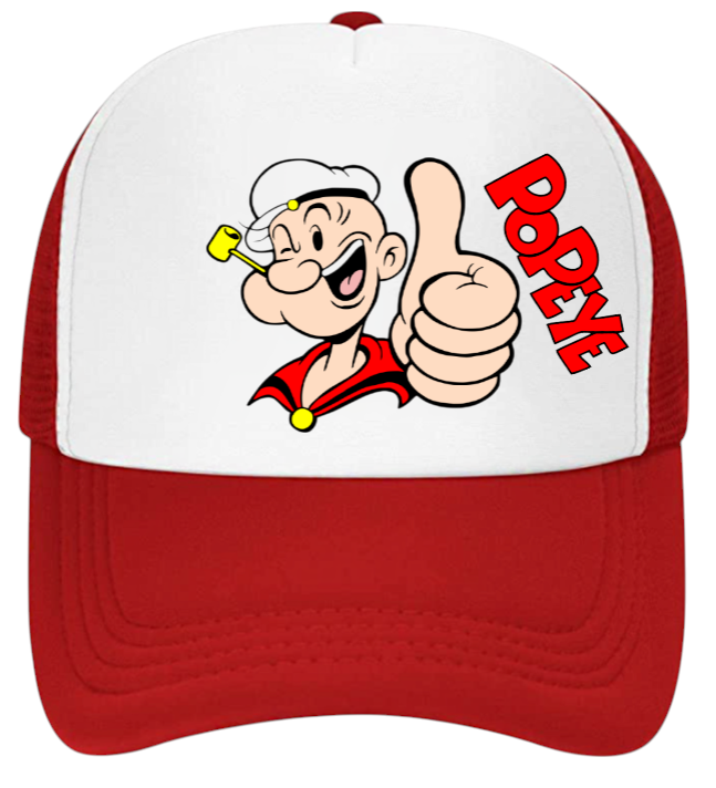 Popeye Hat Adjustable Snapback Trucker Hat Popeyes Chicken Hat Red Chicken Lover