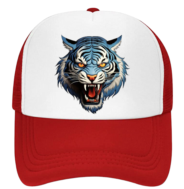 Wild Tiger Hat Baseball Hat Adjustable Snapback Trucker Hat Fierce Tiger Hat