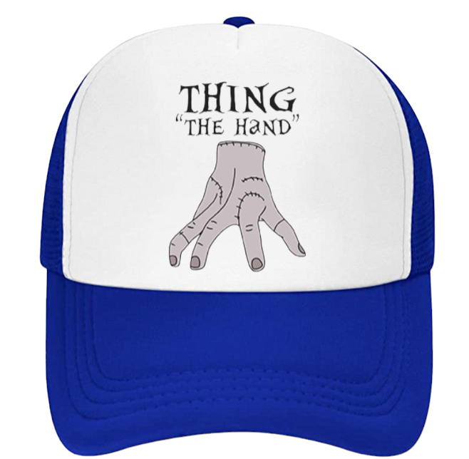Horror Hat Adjustable Snapback Trucker Hat Wednesday Adams The Thing Hand Hat