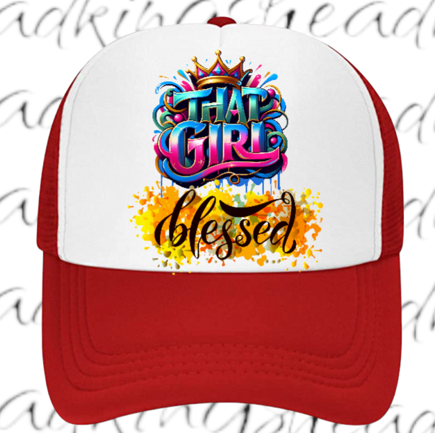 Blessed Hat Adjustable Snapback Trucker Hat That Blessed Girl Hat Woman Hat