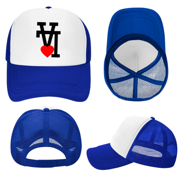 LA Dodgers Hat Adjustable Snapback Trucker Hat  Baseball Hat Los Angeles Heart