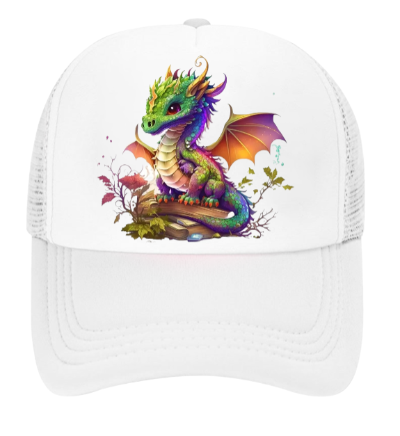 Cute Dragon Hat Fire Dragon Baseball Hat Adjustable Snapback Hat Unisex Snapback
