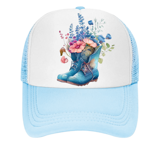 Garden Boots Hat Baseball Hat for Florist Farmer Gardener Flower Lover Hat