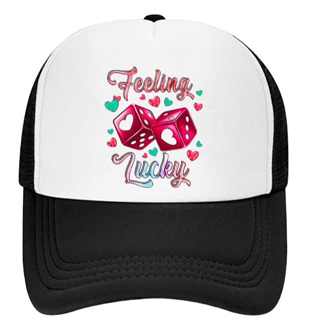 Gaming Hat Adjustable Snapback Trucker Hat Gambling Casino Feeling Lucky Hat