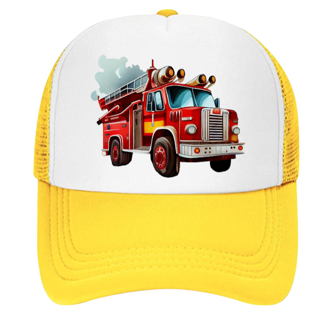 Truck Driver Hat Trucker Hat Outdoors Hat Fire Department Hat Fire Truck