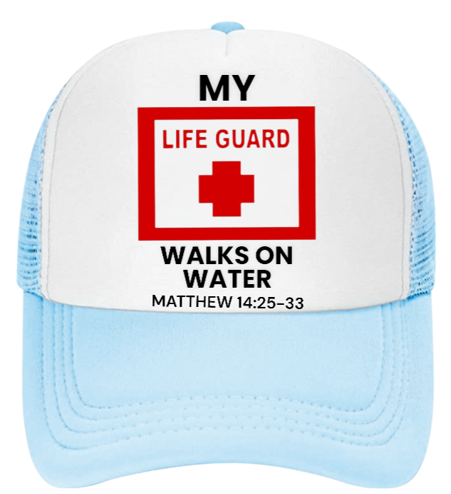 Lifeguard Hat Adjustable Snapback Trucker Hat I love Jesus Hat Faith Believe Hat