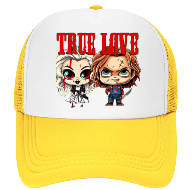 True Love Hat Chucky Killer Doll Hat Adjustable Snapback Trucker Hat Outdoor Hat