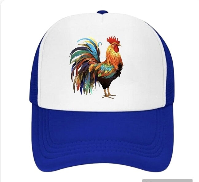 Chicken Hat Adjustable Snapback Trucker Hat Cock Rooster Hat Animal Lover Gift