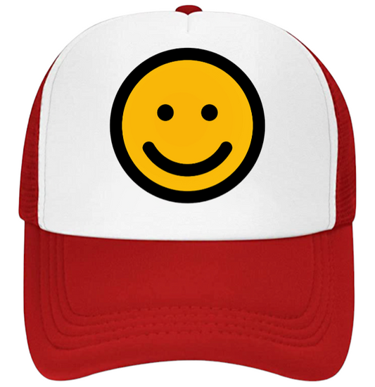 Smiley Face Baseball Hat Trucker Hat Adjustable Snapback Men Women Durable Hat