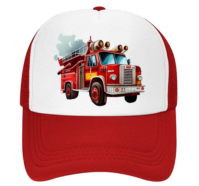 Truck Driver Hat Trucker Hat Outdoors Hat Fire Department Hat Fire Truck