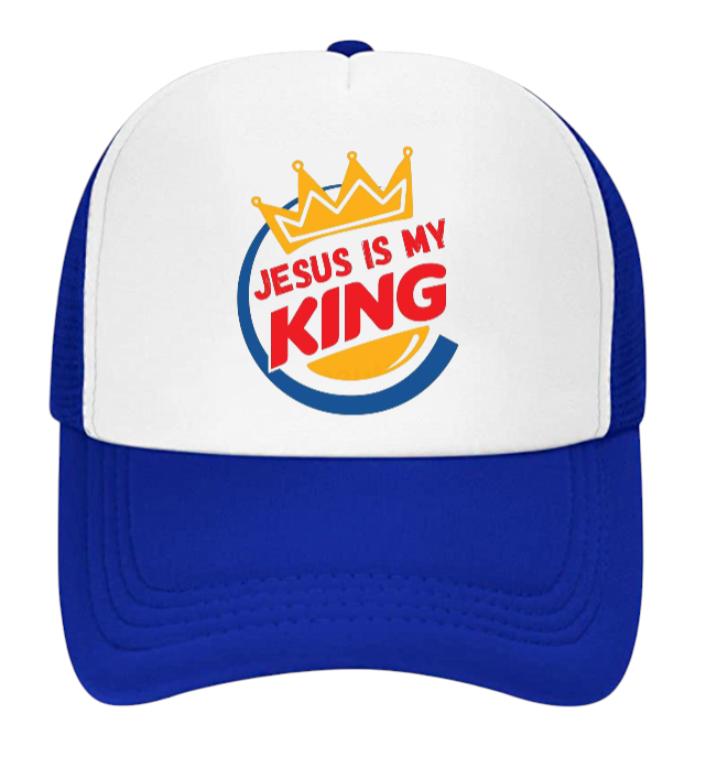 Jesus Is King Hat Adjustable Snapback Trucker Hat Jesus Faith Believe King Hat