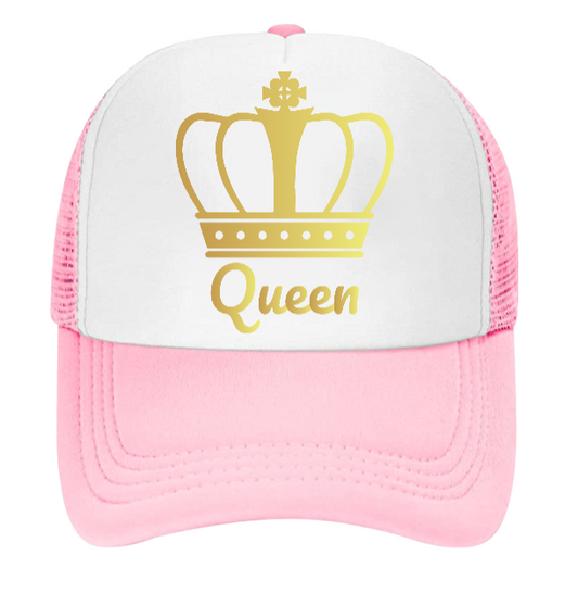 Queen Crown Baseball Hat Trucker Hat Adjustable Hat Unisex Hat Snapback Golden