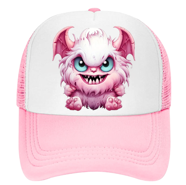 Cute Devil Hat Adjustable Snapback Trucker Hat Angry Alien Evil Devil Cute Cat