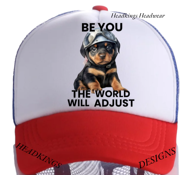 Dog Hat Adjustable Snapback Trucker Hat Be You The World Will Adjust Outdoor Hat