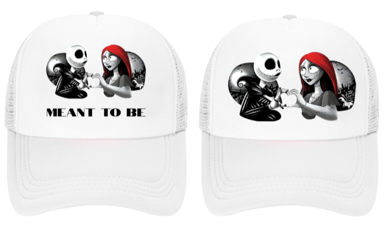 Christmas Hat Adjustable Trucker Hat Nightmare Before Christmas True Love Hat