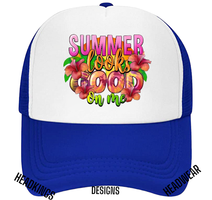 Summer Hat Adjustable Snapback Trucker Hat Floral Summer Looks Good On Me Hat