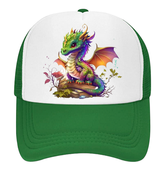 Cute Dragon Hat Fire Dragon Baseball Hat Adjustable Snapback Hat Unisex Snapback