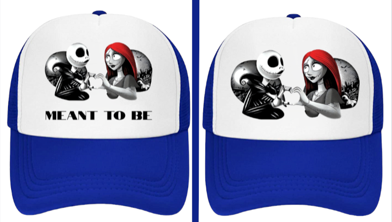 Christmas Hat Adjustable Trucker Hat Nightmare Before Christmas True Love Hat