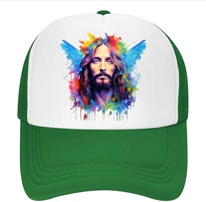 Jesus Hat Trucker Hat Outdoors Hat Religions Faith Jesus Wept Bible Verse Hat