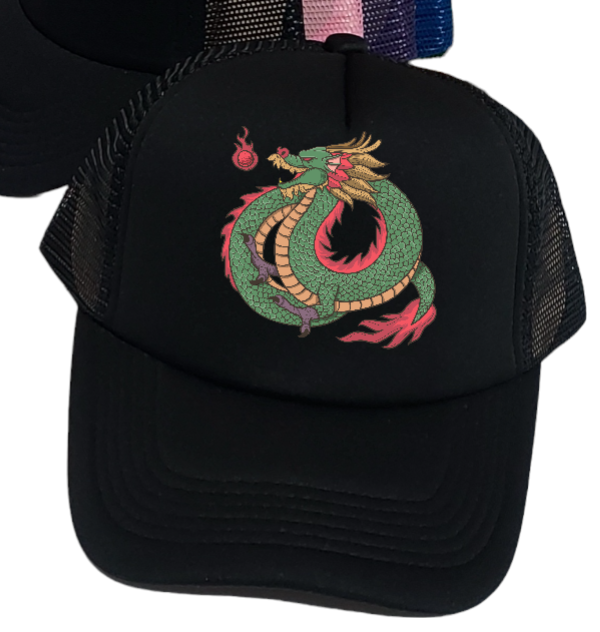 Dragon Hat Baseball Hat Trucker Hat Adjustable Snapback Hat Danger Fire Dragon
