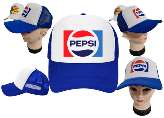 Soda Hat Pepsi Hat Adjustable Snapback Trucker Hat Coca-Cola Soda Hat Beverage