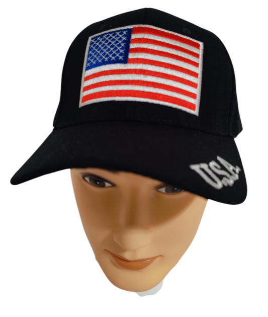 America Flag Hat Adjustable Baseball Hat American Flag Hat USA Embroidery Hat