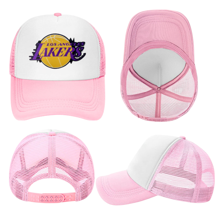 Lakers Hat Adjustable Snapback Trucker Hat Los Angeles Basketball Hat Richardson
