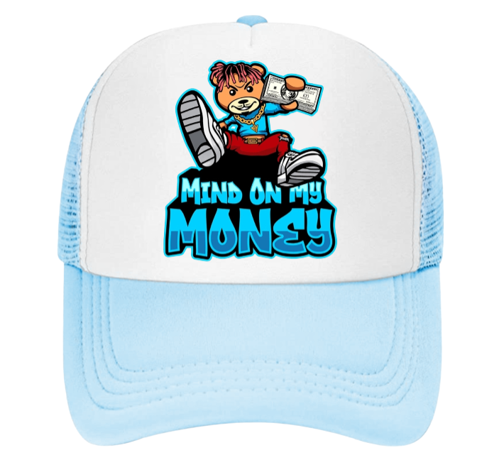 100 Dollar Bills Hat Trucker Hat Adjustable Snapback Hustle My Mind On Money