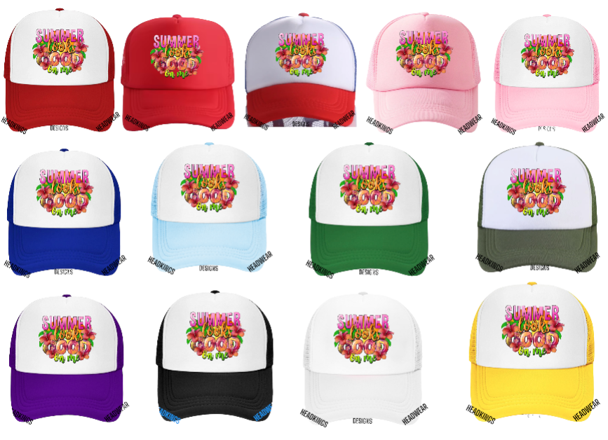 Summer Hat Adjustable Snapback Trucker Hat Floral Summer Looks Good On Me Hat