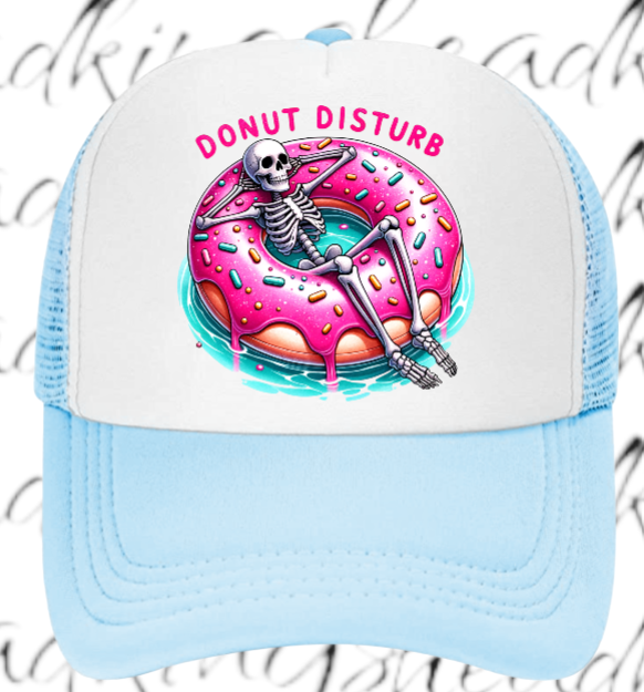 Donut Hat Do Not Disturb Adjustable Snapback Trucker Hat Summer Hat Doughnut Hat