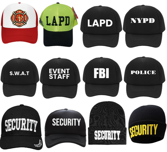 Safety Hat Public Safety Security Event Staff Fire Fighter FBI LAPD Staff Swat