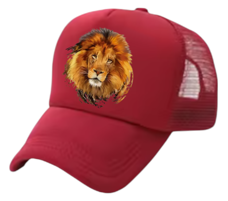Lion Hat Adjustable Snapback Trucker Hat Lion King Hat King of Jungle Safari Hat