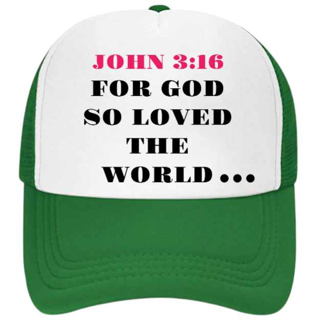 Church Hat Adjustable Snapback Trucker Hat Prayer Strength Believe JOHN 3:16 Hat