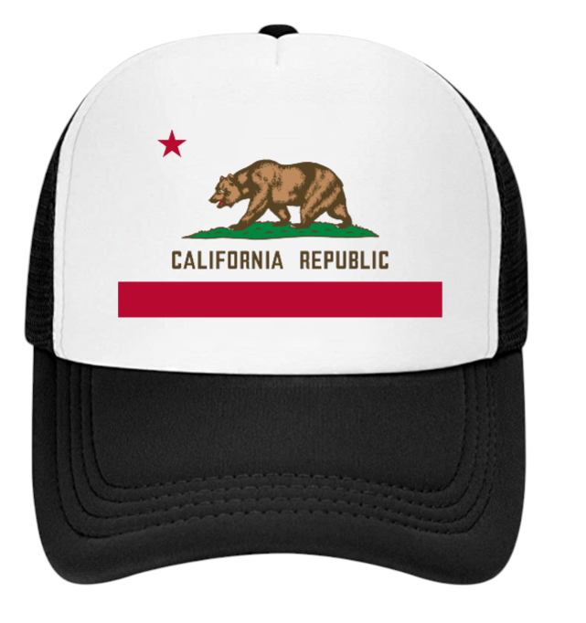 California Bear Hat Adjustable Snapback Trucker Hat California Love Hat Gift