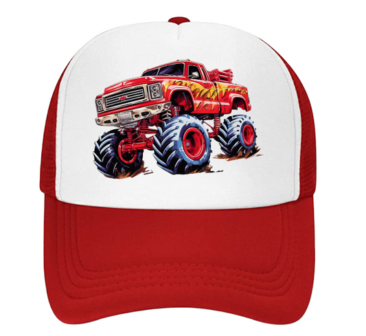 Monster Truck Hat Trucker Hat Outdoors Hat Truck Lovers Baseball Hat Adult