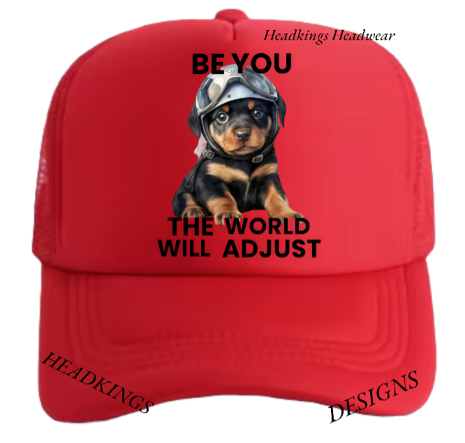 Dog Hat Adjustable Snapback Trucker Hat Be You The World Will Adjust Outdoor Hat