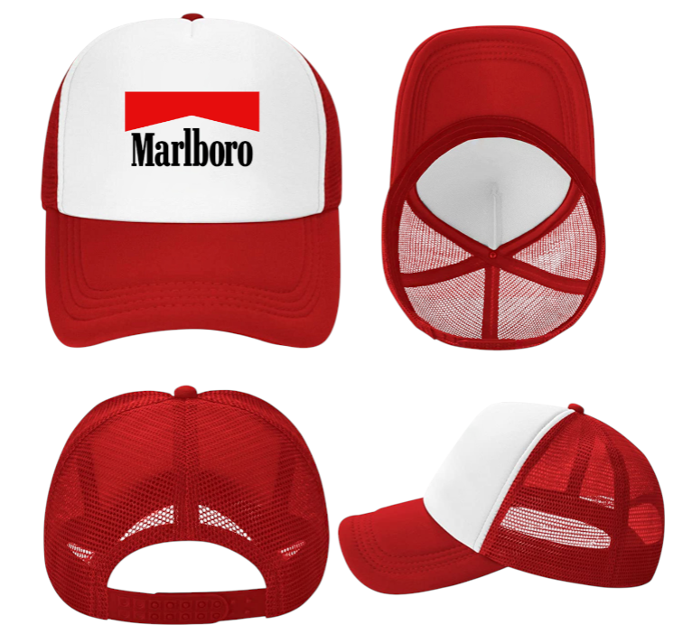 Marlboro Hat Backwoods Hat Adjustable Snapback Trucker Hat Smoke Shop Alien Hat