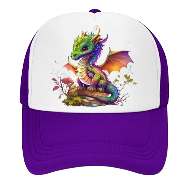 Cute Dragon Hat Fire Dragon Baseball Hat Adjustable Snapback Hat Unisex Snapback