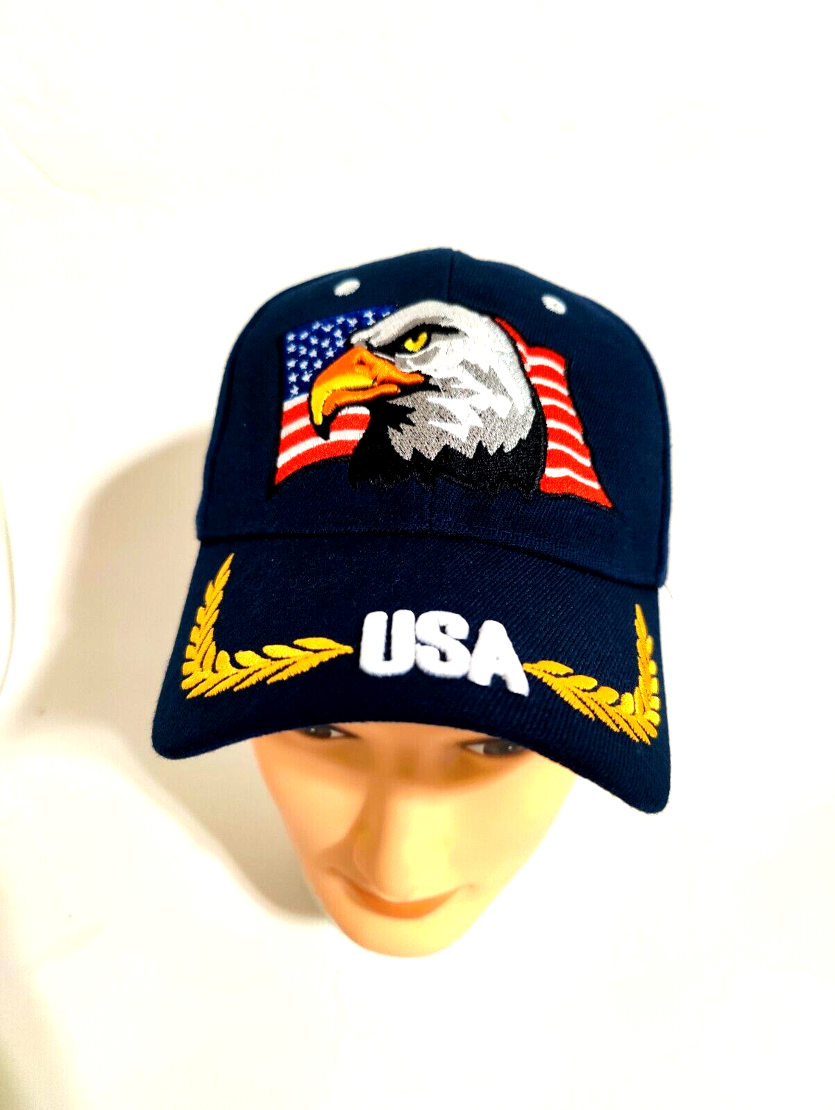 American Flag Eagle Hat Adjustable Baseball Hat American Flag Hat USA Embroidery
