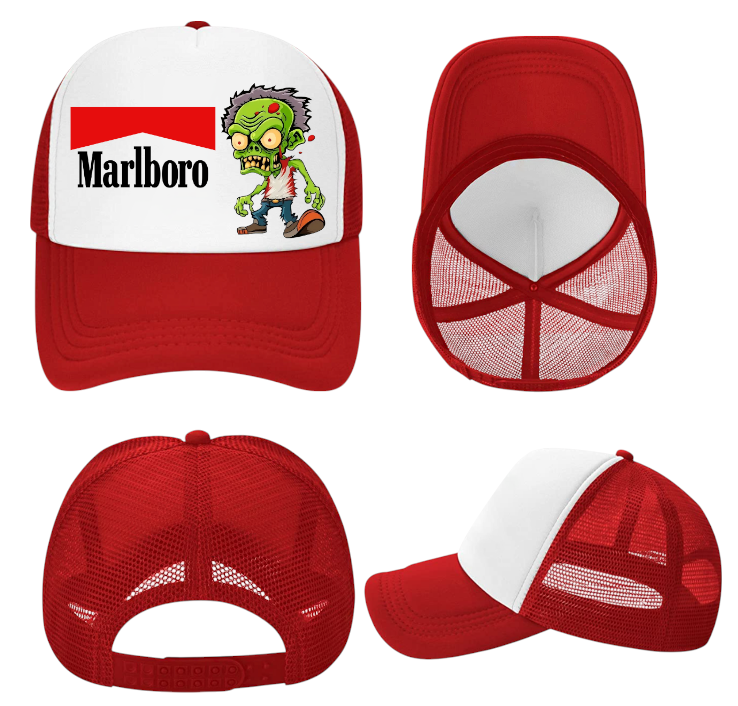 Marlboro Hat Backwoods Hat Adjustable Snapback Trucker Hat Smoke Shop Alien Hat