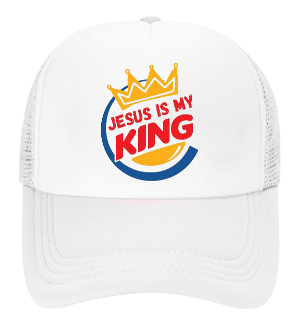 Jesus Is King Hat Adjustable Snapback Trucker Hat Jesus Faith Believe King Hat