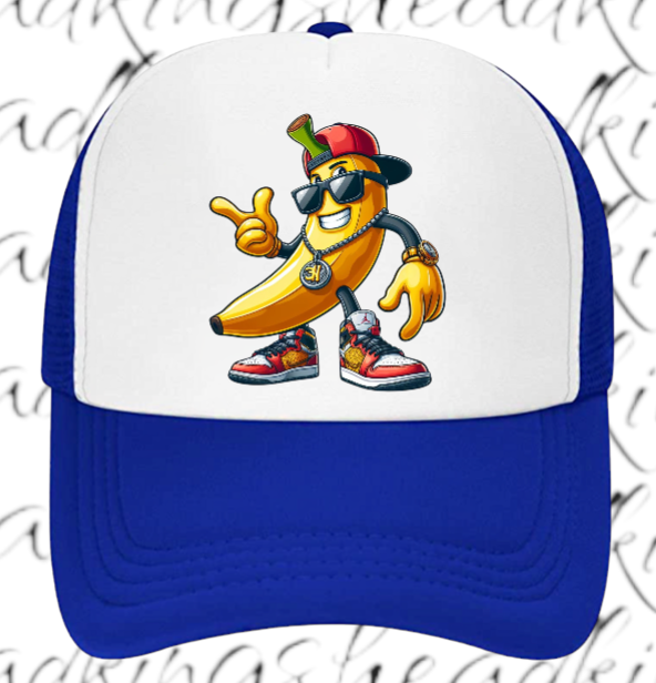 Gangster Banana Hat  Adjustable Snapback Trucker Hat Funny Hat  Sneakers Anime