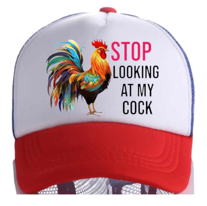 Chicken Hat Adjustable Snapback Trucker Hat Cock Rooster Hat Animal Lover Gift