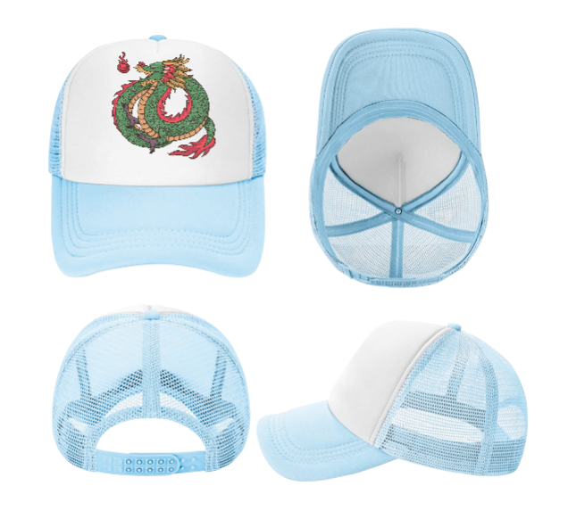 Dragon Hat Baseball Hat Trucker Hat Adjustable Snapback Hat Danger Fire Dragon