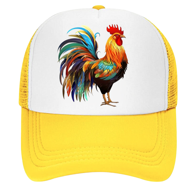 Chicken Hat Adjustable Snapback Trucker Hat Cock Rooster Hat Animal Lover Gift