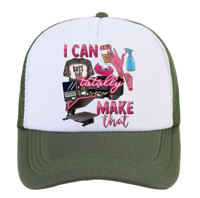 Art and Craft Hat Adjustable Snapback Trucker Hat  I Can Totally Make That