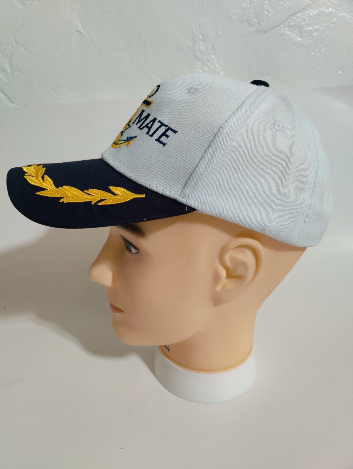 First Mate Hat Adjustable Baseball Hat Captain Hat Boating Anchor Nautical Hat